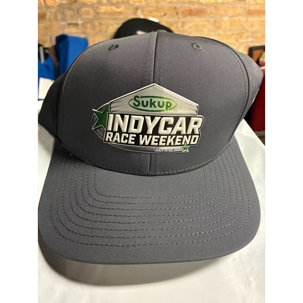 IndyCar Sukup Race‎ Weekend July 11-13 2025 Gray Baseball Cap One Size